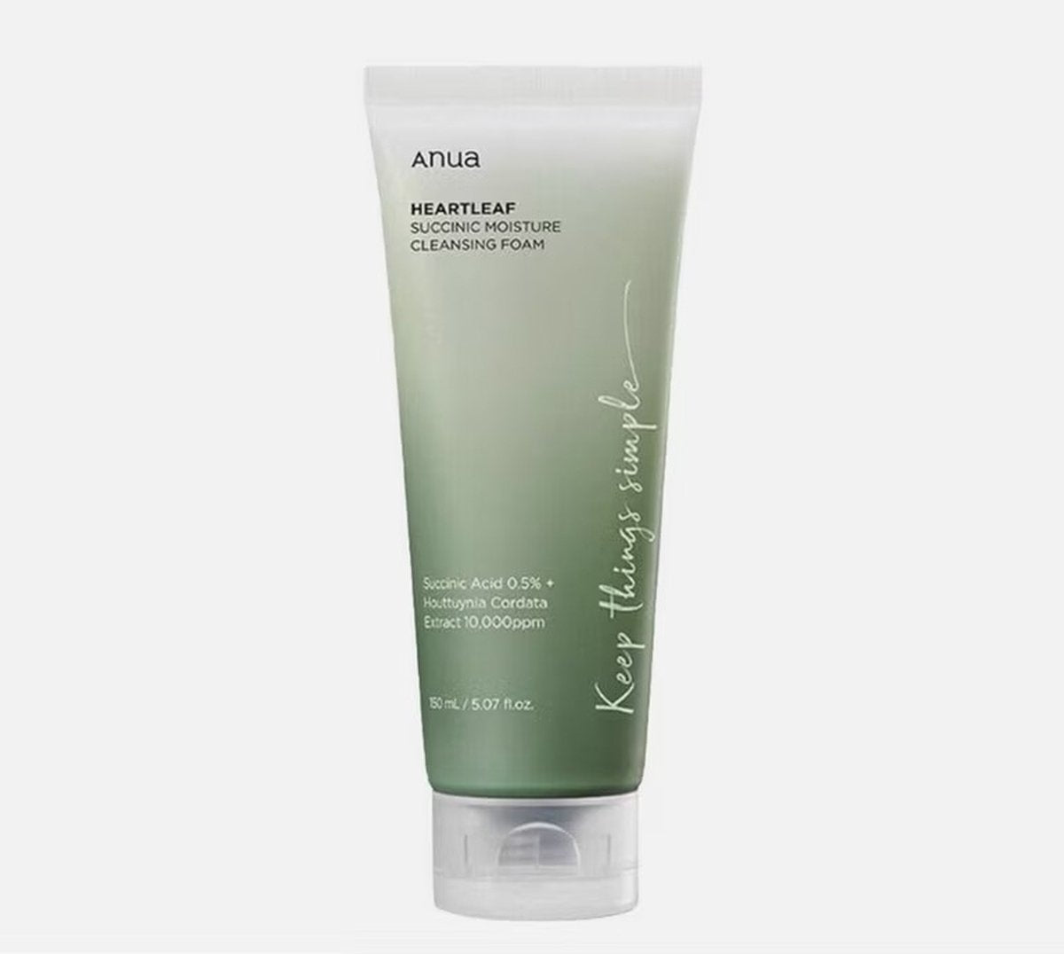 ANUA HEARTLEAF SUCCINIC MOISTURE CLEANSING FOAM
