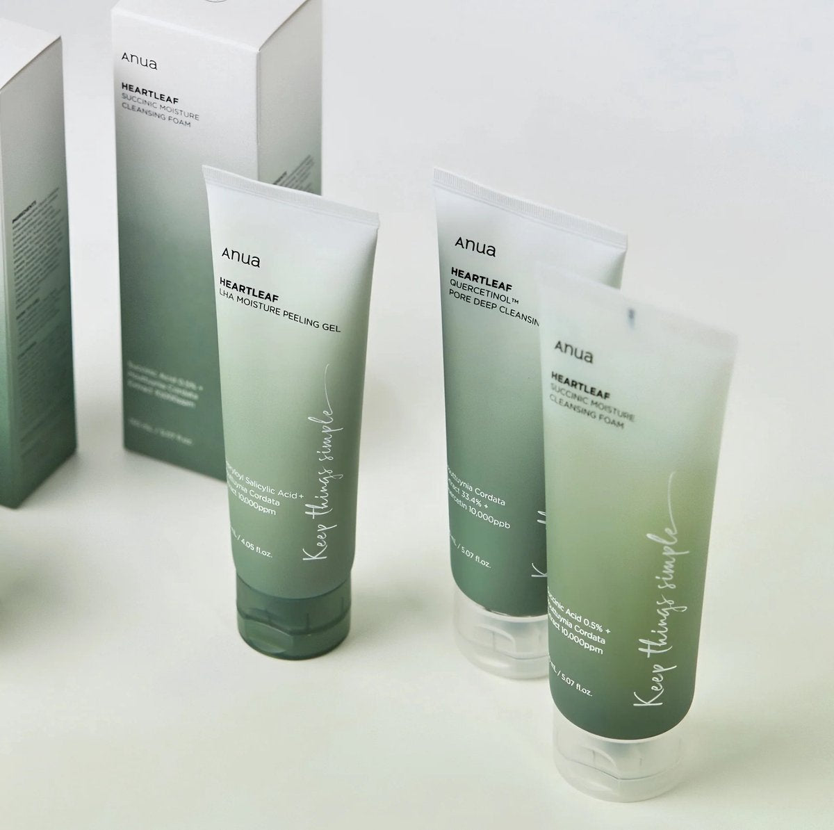 ANUA HEARTLEAF SUCCINIC MOISTURE CLEANSING FOAM
