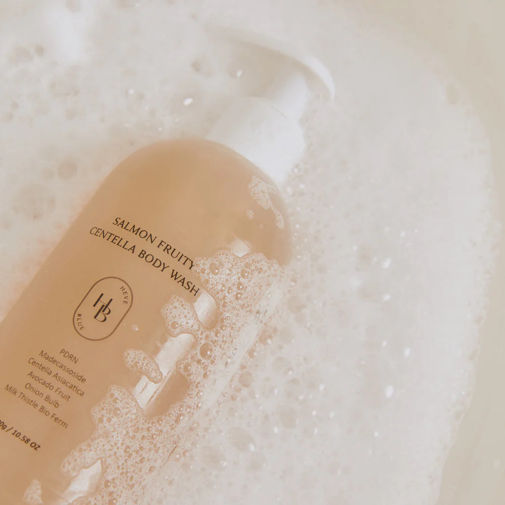 HEVEBLUE SALMON FRUITY CENTELLA BODY WASH