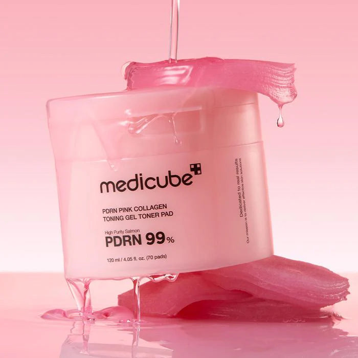 MEDICUBE PDRN PINK COLLAGEN TONING GEL TONER PAD