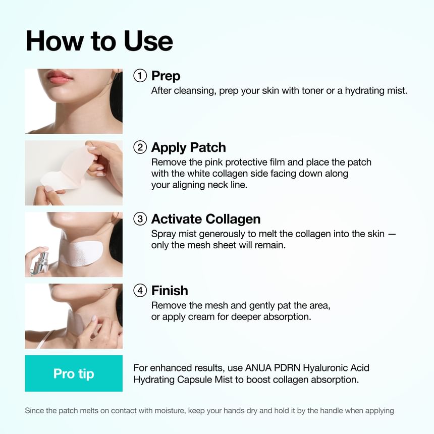 Anua - PDRN Collagen Melting Patch For Neck