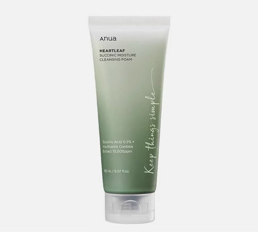 ANUA HEARTLEAF SUCCINIC MOISTURE CLEANSING FOAM
