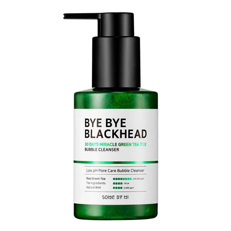SOME BY MI BYE BYE BLACKHEAD 30 DAYS MIRACLE GREEN TEA TOX BUBBLE CLEANSER