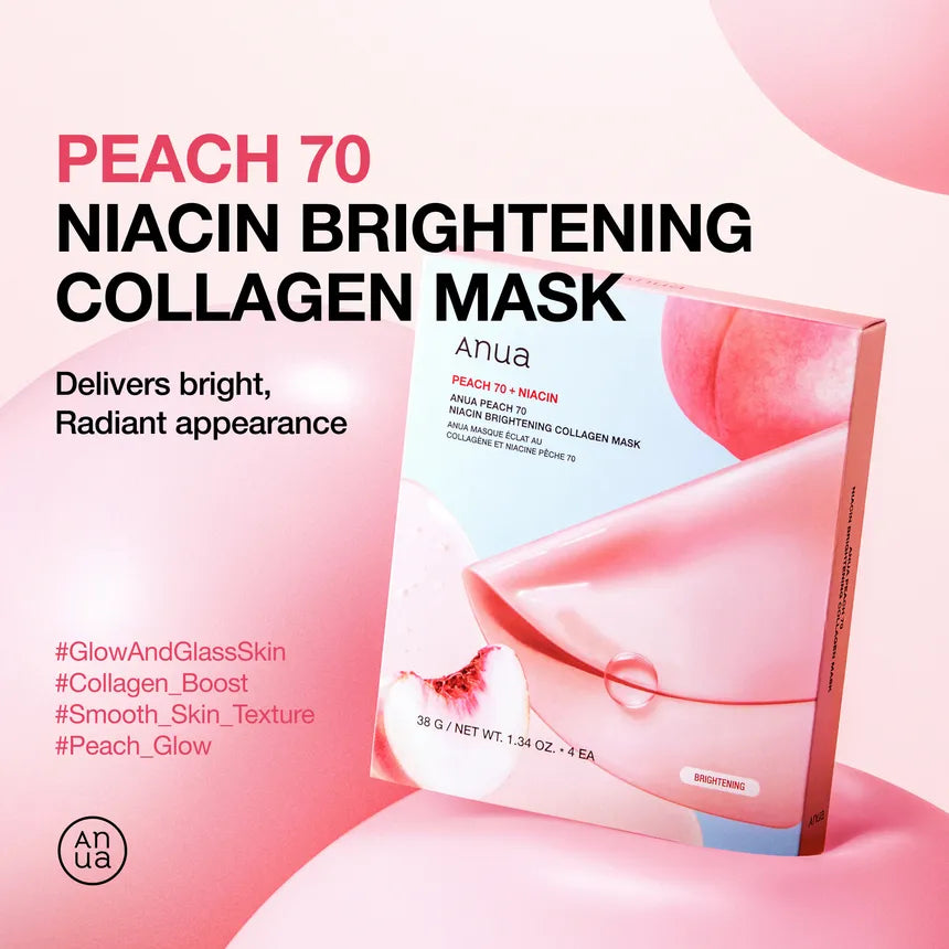 ANUA PEACH 70 NIACIN BRIGHTENING COLLAGEN MASK