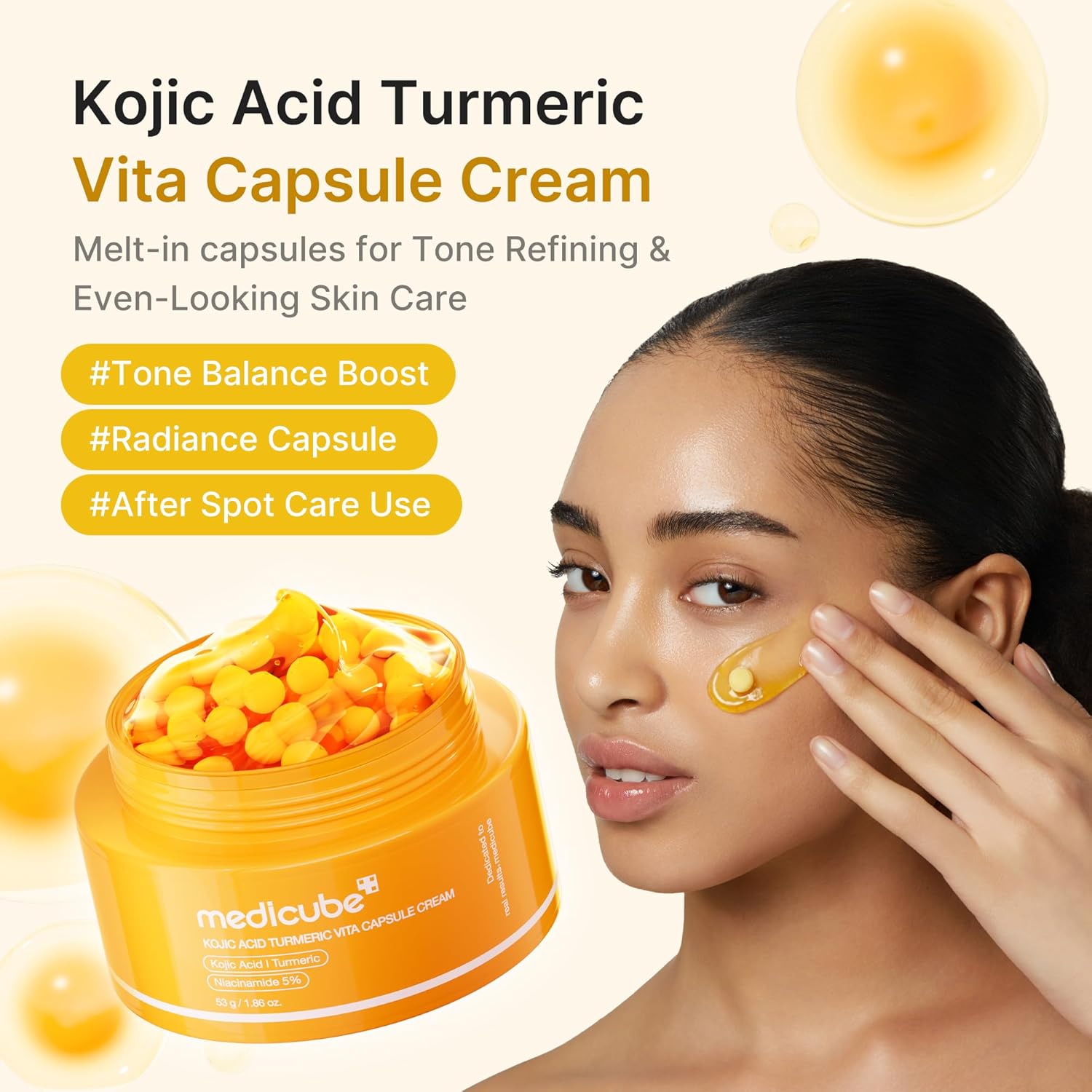 Kojic acid tumeric vita capsule cream