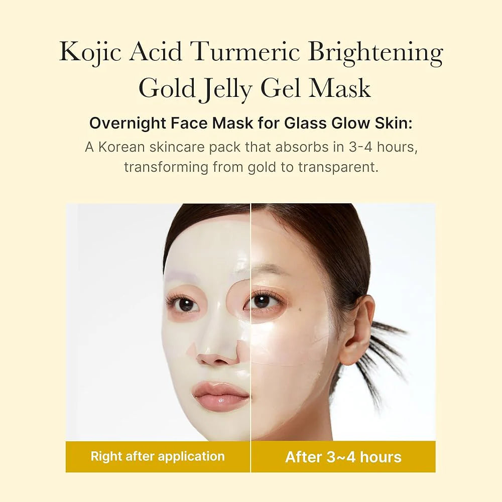 KOJIC ACID TURMERIC BRIGHTENING GEL MASK SET