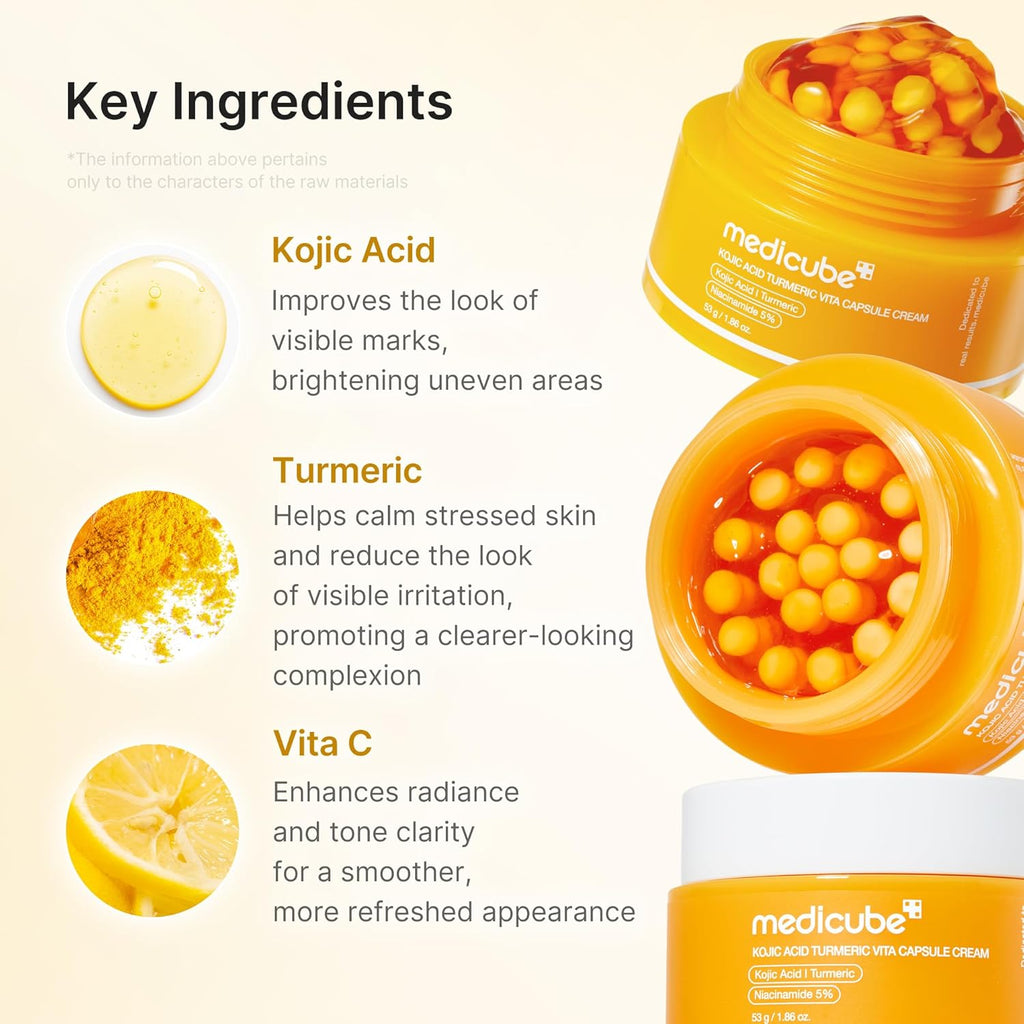 Kojic acid tumeric vita capsule cream