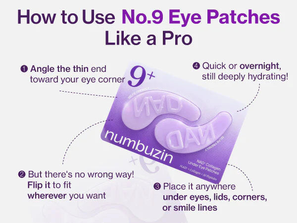 NO.9 NAD+ COLLAGEN UNDER EYE PATCHES